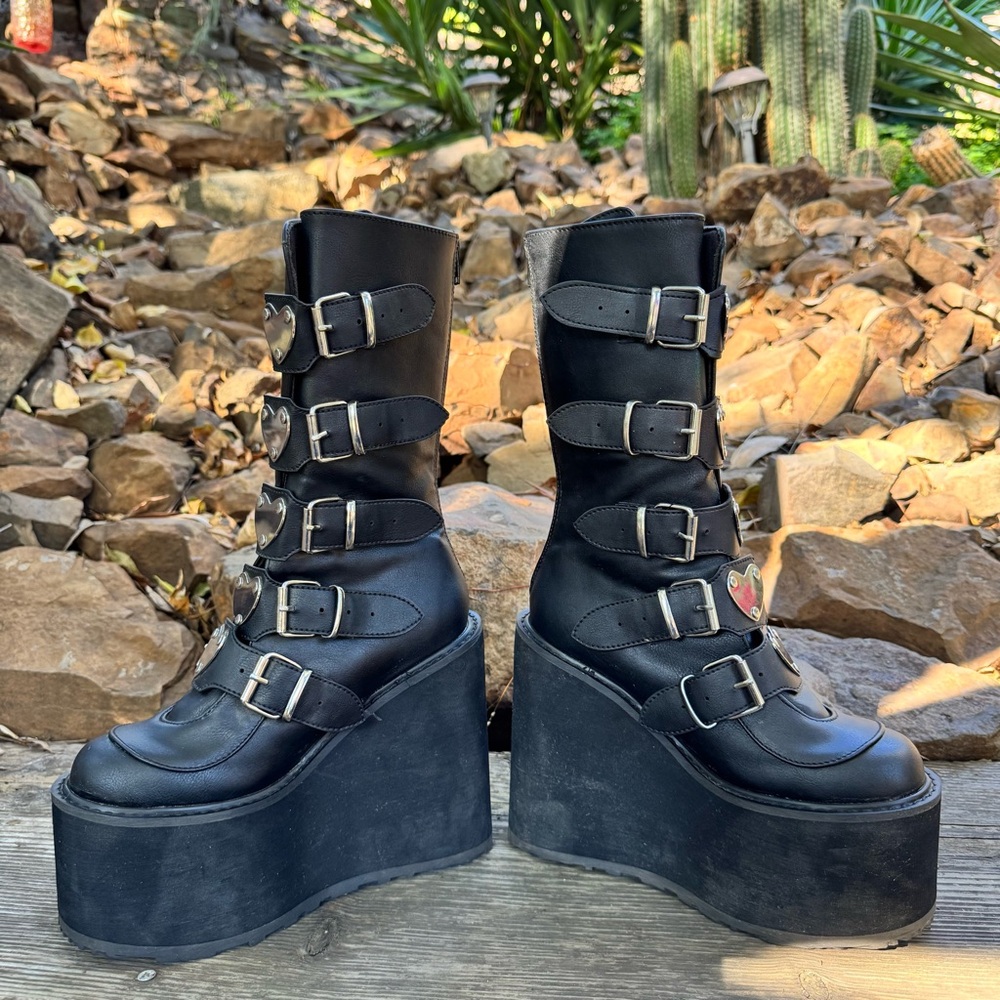 Demonia Lovesick Trinity Boots - Picture 8 of 11